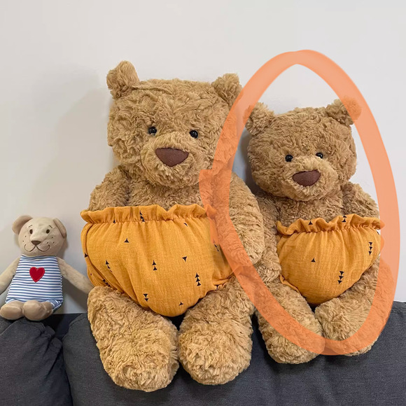 Bartholomew bear cute clothes outfits - Halloween pumpkin pull-ups (Medium) - Picture 1 of 2